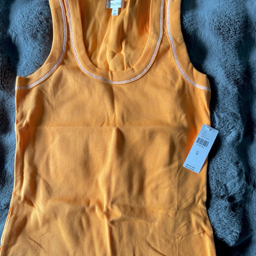 Pilcro Sunny Scoop Neck Tank Top Sz M
